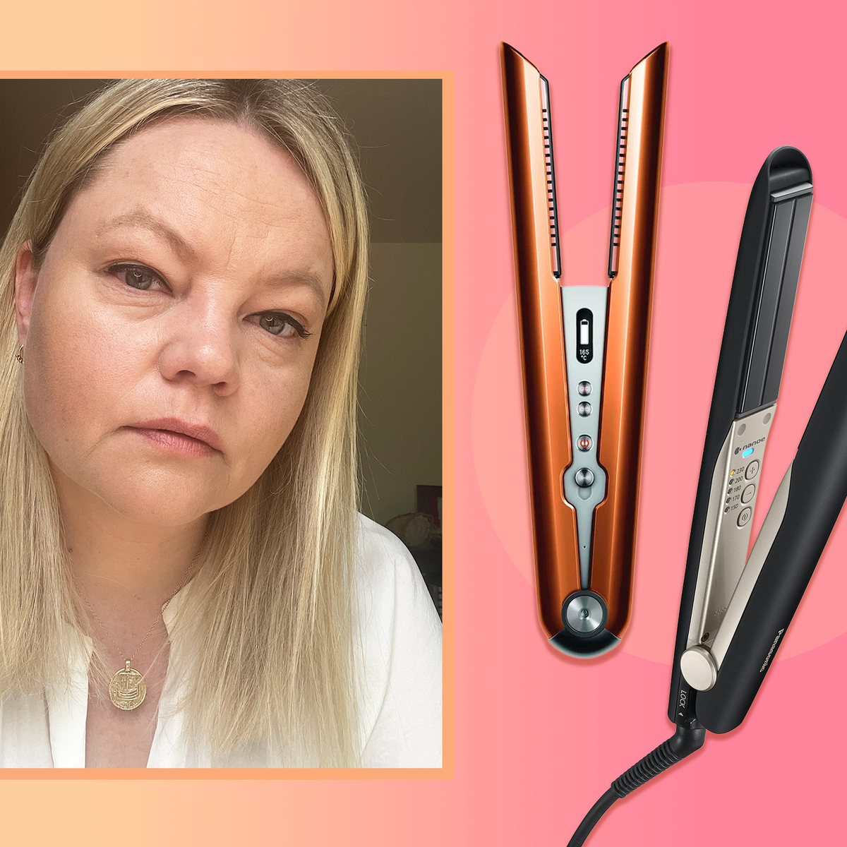 Can you dry your top hair with a straightener